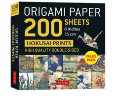 KNYGA Tuttle Publishing Origami Paper 200 sheets Hokusai Prints 6" (15 cm)