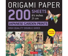KNYGA Tuttle Tuttle Publishing Origami Paper 200 sheets Japanese Garden Prints 8 1/4" 21cm