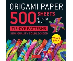 KNYGA Tuttle Tuttle Publishing Origami Paper 500 sheets Tie-Dye Patterns 6" (15 cm)