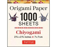 KNYGA Tuttle Tuttle Publishing Origami Paper Chiyogami 1,000 sheets 2 3/4 in (7 cm)