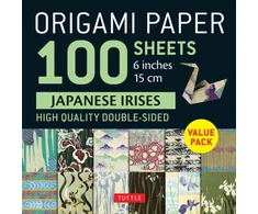 KNYGA Tuttle Tuttle Studio Origami Paper 100 sheets Japanese Flowers 6" (15 cm)