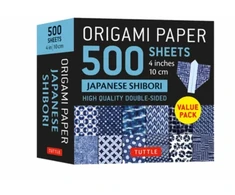 KNYGA Tuttle Tuttle Studio Origami Paper 500 sheets Japanese Shibori 4" (10 cm)