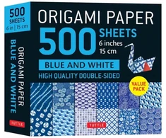 KNYGA Tuttle Tuttle Studio Origami Paper 500 sheets Mėlyna &amp; Baltas 6" (15 cm)