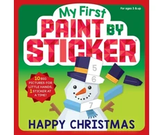 KNYGA Workman Publishing My First Paint by Sticker: Happy Christmas