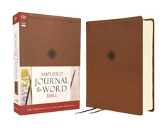 KNYGA Zondervan Amplified Journal the Word Bible, Leathersoft, Brown