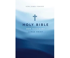 KNYGA Zondervan KJV Large Print Outreach New Testament Bible, Cross Softcover, Comfort Print