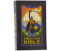 KNYGA Zondervan NKJV Armor of God Bible, Softcover (Children’s Bible, Raudona Letter, Comfort Print, Holy Bible): New King James Version