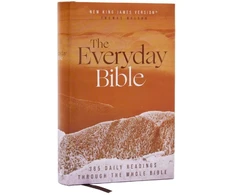 KNYGA Zondervan NKJV, The Everyday Bible, Hardcover, Raudona Letter, Comfort Print