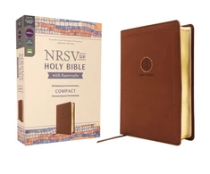 KNYGA Zondervan NRSVue, Holy Bible with Apocrypha, Compact, Leathersoft, Brown, Comfort Print