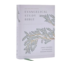 KNYGA Zondervan Publishing Evangelical Study Bible: Christ-centered. Faith-building. Mission-focused. (NKJV, Hardcover, Raudona Letter, Large Comfort Print)