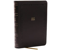 KNYGA Zondervan Publishing KJV Holy Bible: Compact with 43,000 Cross References, Juodas Leathersoft, Raudona Letter, Comfort Print: King James Version