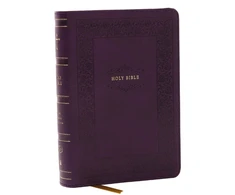 KNYGA Zondervan Publishing KJV Holy Bible: Compact with 43,000 Cross References, Violetinė Leathersoft, Raudona Letter, Comfort Print: King James Version