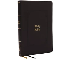 KNYGA Zondervan Publishing KJV Holy Bible: Giant Print Thinline Bible, Juodas Leathersoft, Raudona Letter, Comfort Print (Thumb Indexed): King James Version (Vintage Series)
