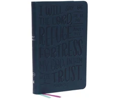 KNYGA Zondervan Publishing KJV Holy Bible: Thinline Youth Edition, Teal Leathersoft, Raudona Letter, Comfort Print: King James Version (Verse Art Cover Collection)