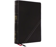 KNYGA Zondervan Publishing KJV, Word Study Reference Bible, Leathersoft, Juodas, Raudona Letter, Comfort Print