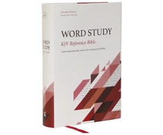 KNYGA Zondervan Publishing KJV, Word Study Reference Bible, Hardcover, Raudona Letter, Comfort Print