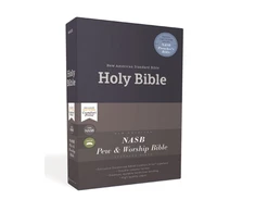 KNYGA Zondervan Publishing NASB, Church Bible (Pew Bible), Hardcover, Mėlyna, 1995 Text, Comfort Print