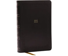 KNYGA Zondervan Publishing NKJV Compact Paragraph-Style Bible w/ 43,000 Cross References, Juodas Leathersoft, Raudona Letter, Comfort Print: Holy Bible, New King James Version