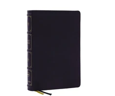 KNYGA Zondervan Publishing NKJV, Large Print Thinline Reference Bible, Mėlyna Letter, Maclaren Series, Leathersoft, Juodas, Comfort Print