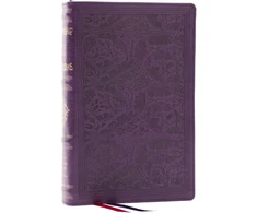 KNYGA Zondervan RSV Personal Size Bible with Cross References, Violetinė Leathersoft, Thumb Indexed, (Sovereign Collection)