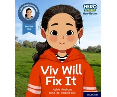 KNYGA Abbie Rushton Hero Academy Non-fiction: Oxford Level 2, Raudona Book Band: Viv Will Fix It