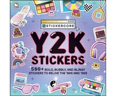 KNYGA Adams Media Y2K Stickers, 500+ Bold, Bubbly, and Blingy Stickers to Relive the '90s and '00s