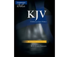 KNYGA Baker Publishing Group KJV Emerald Text Bible, Juodas French Morocco Leather, KJ533:T