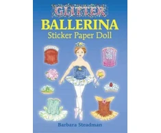 KNYGA Barbara Steadman Glitter Ballerina Sticker Paper Doll