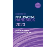 KNYGA Bartholomew Dalton Blackstone's Magistrates' Court Handbook 2023