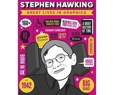 KNYGA Books Button Great Lives in Graphics: Stephen Hawking