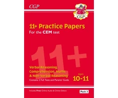 KNYGA Bookshop 11+ CEM Practice Papers: Ages 10-11 - Pack 3 (with Parents' Guide &amp; Online Edition)