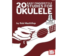 KNYGA Rob Mackillop 20 Easy Fingerstyle Studies For Ukulele