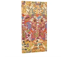 Bookshop 2026 Kara-ori Rožinė (Japanese Kimono) Slim 12-month Horizontal Hardcover Flexi Dayplanner 2026 (Elastic Band Closure)