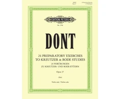 KNYGA Bookshop 24 preparatory exercises to Kreutzer &amp; Rode Studies, Op. 37