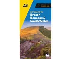 KNYGA Bookshop AA 50 Walks in Brecon Beacons &amp; South Wales