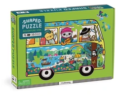 KNYGA Bookshop Adventure Van 75 Piece Shaped Scene Puzzle