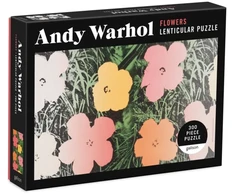 KNYGA Bookshop Andy Warhol Flowers 300 Piece Lenticular Puzzle