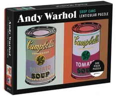 KNYGA Bookshop Andy Warhol Soup Cans 300 Piece Lenticular Puzzle