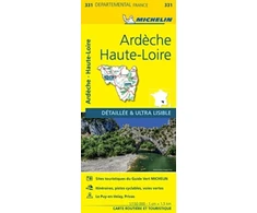 KNYGA Bookshop Ardeche, Haute-Loire - Michelin Local Map 331