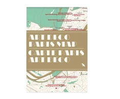 KNYGA Bookshop Art Deco Paris Map / Carte Paris Art Deco