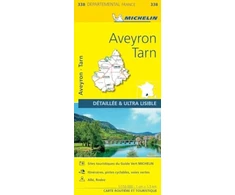 KNYGA Bookshop Aveyron, Tarn - Michelin Local Map 338