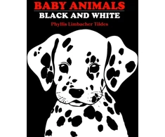 KNYGA Bookshop Baby Animals Juodas and Baltas
