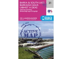KNYGA Ordnance Survey Barra &amp; South Uist, Vatersay &amp; Eriskay