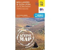 KNYGA Ordnance Survey Ben Lawers &amp; Glen Lyon, Loch Tay, Killin &amp; Kenmore