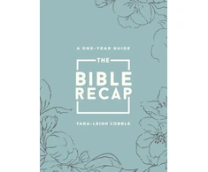 KNYGA Bookshop Bible Recap – A One–Year Guide to Reading and Understanding the Entire Bible, Deluxe Edition – Sage Floral Imitation Leather