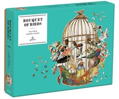 Dėlionė Bookshop Bouquet of Birds 750 Piece Shaped Puzzle