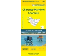 KNYGA Bookshop Charente-Maritime Charente - Michelin Local Map 324