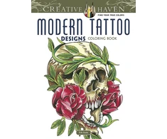 KNYGA Bookshop Creative Haven Modern Tattoo Designs Coloring Book