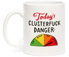 KNYGA Bookshop Em &amp; Friends Clusterfuck Mug