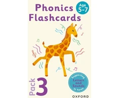 KNYGA Bookshop Essential Letters and Sounds Phonics Flashcards Pack 3